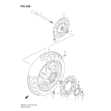 FRONT WHEEL (AN400AK9)