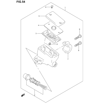 FRONT MASTER CYLINDER (GSF1200SK1/SK2/SK3/SK4/SK5/SZK5)