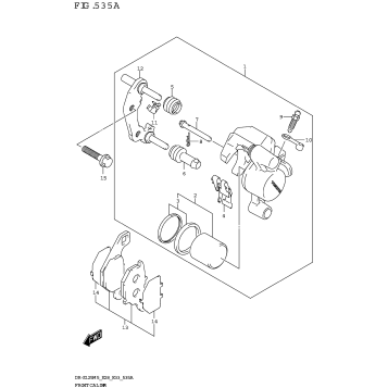 FRONT CALIPER (DR-Z125L)