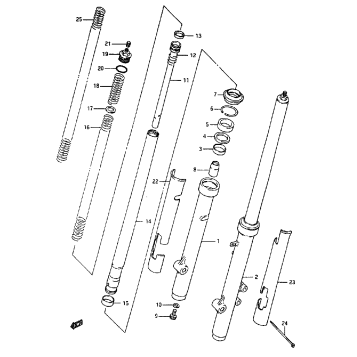 FRONT FORK (MODEL K)