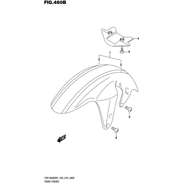 FRONT FENDER (SEE NOTE 1) 460B