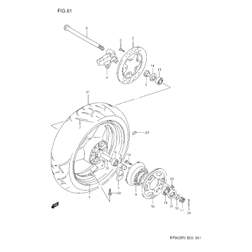 REAR WHEEL (MODEL R/S)