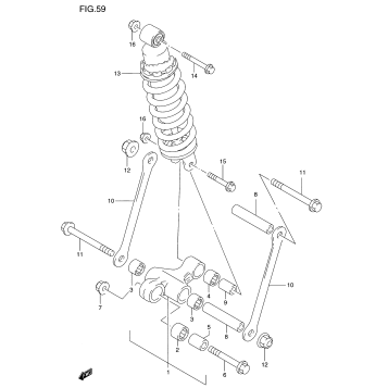 REAR CUSHION LEVER (GSF1200SV/SW/SX/SY)