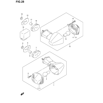 TURN SIGNAL LAMP (GSF1200SK1/SK2/SK3/SK4/SK5/SZK5)
