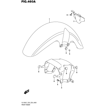 FRONT FENDER (VL1500BL7 E03)