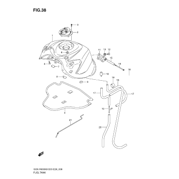 FUEL TANK (MODEL K8)