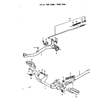 PROP STAND-BRAKE PEDAL