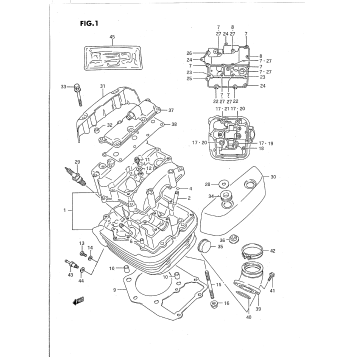 CYLINDER HEAD (FRONT)