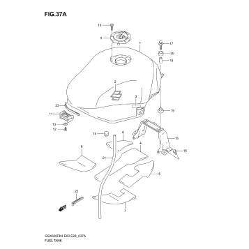 FUEL TANK (MODEL K5/K6)