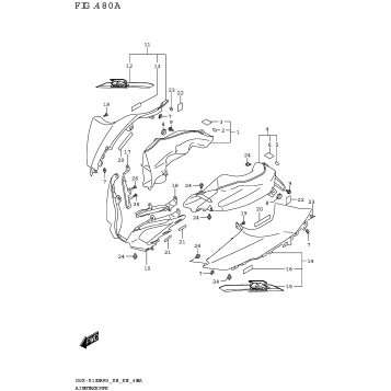 AIR INTAKE PIPE (GSX-R1000A)