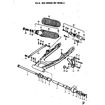 REAR SWINGING ARM (RM100B