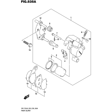 FRONT CALIPER (DR-Z125LL8 E03)