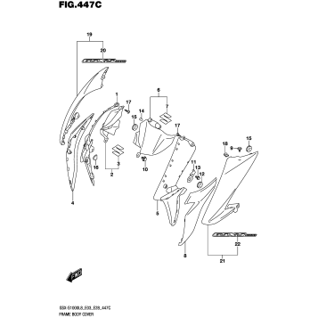 FRAME BODY COVER (GSX-S1000AL8 E28)