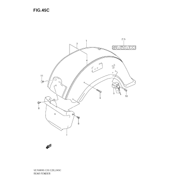 REAR FENDER (MODEL K9)