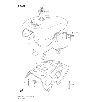 FUEL TANK (VZR1800 L1 E28)