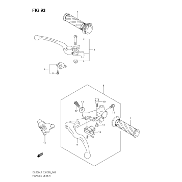 HANDLE LEVER (DL650 L1 E28)