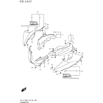 AIR INTAKE PIPE (GSX-R1000RZA)