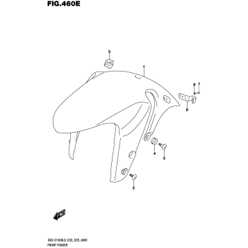 FRONT FENDER (GSX-S1000L8 E33)