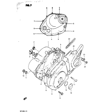 CRANKCASE COVER (MODEL D)