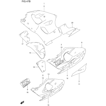 UNDER COWLING BODY (MODEL X)