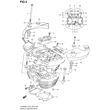 REAR CYLINDER HEAD (VL800BL4 E03)