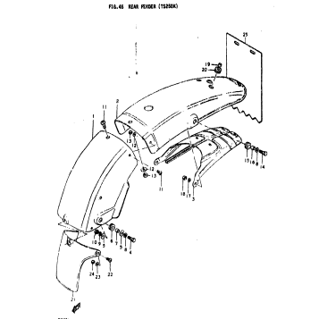REAR FENDER (TS250K)