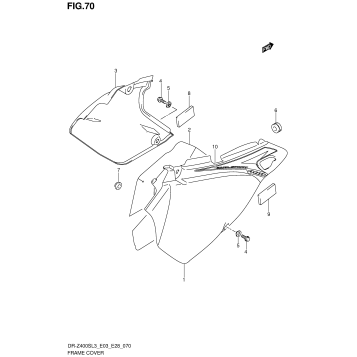 FRAME COVER (DR-Z400SL3 E28)