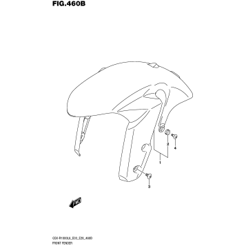 FRONT FENDER (GSX-R1000L6 E28)