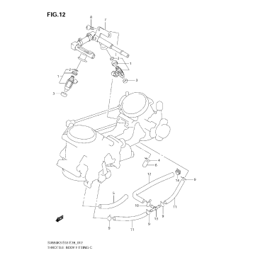 THROTTLE BODY FITTING (MODEL K3/K4/K5/K6)