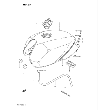 FUEL TANK (GS550ES3/ESE)