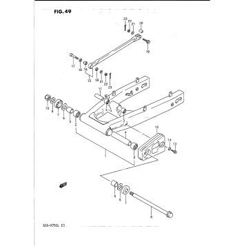 REAR SWINGING ARM (MODEL J/K)