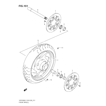 FRONT WHEEL (VZR1800Z L1 E28)