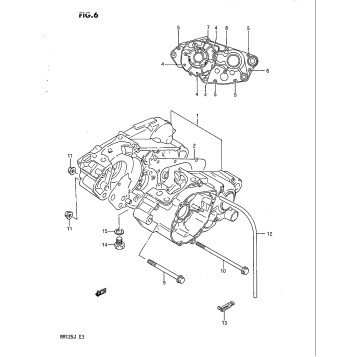 CRANKCASE (MODEL H/J)