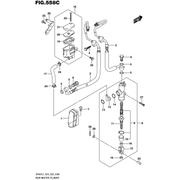 REAR MASTER CYLINDER (SV650AL7 E28)