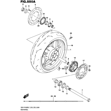 REAR WHEEL (GSX-R1000RL7 E03)