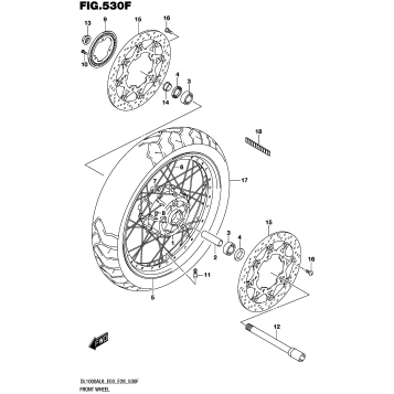 FRONT WHEEL (DL1000XAL8 E33)