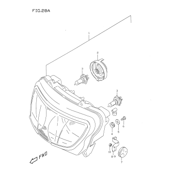 HEADLAMP (MODEL W/X)