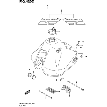 FUEL TANK (DR200SL9 E33)