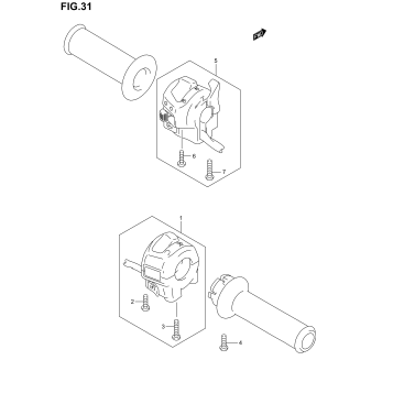HANDLE SWITCH (MODEL K1/K2/K3)