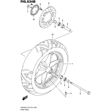 FRONT WHEEL (UH200AL6 P33)