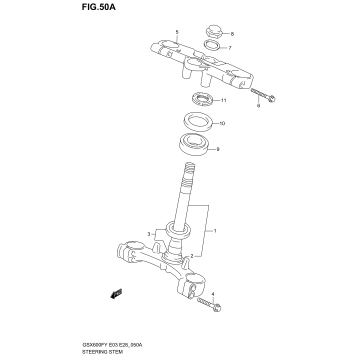 STEERING STEM (MODEL K3)