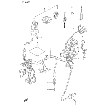 WIRING HARNESS (GSF1200SV/SW/SX/SY)