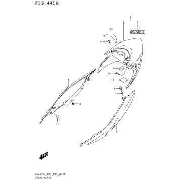 FRAME COVER (SV650XAM4 E28)