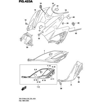 FUEL TANK COVER (GSX-S750ZL9 E03)