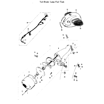 TAIL/BRAKE LAMP - FUEL TANK