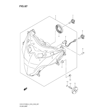 HEADLAMP (GSX-R1000L3 E28)