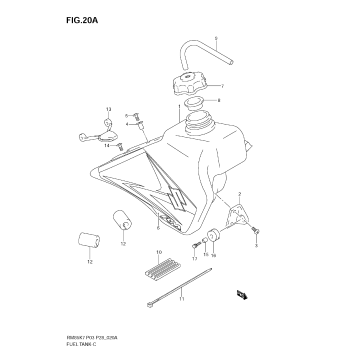 FUEL TANK (MODEL K8)