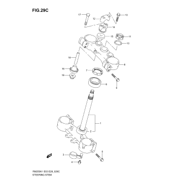 STEERING STEM (MODEL K4)