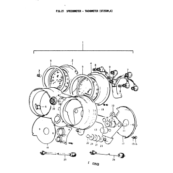 SPEEDOMETER - TACHOMETER (GT250M