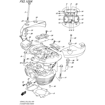 CYLINDER HEAD (REAR)